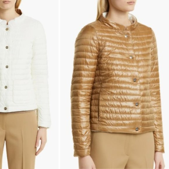 HERNO - Reversible Water Repellent Down Puffer Jacket - Size 8 BNWT - Picture 3 of 15